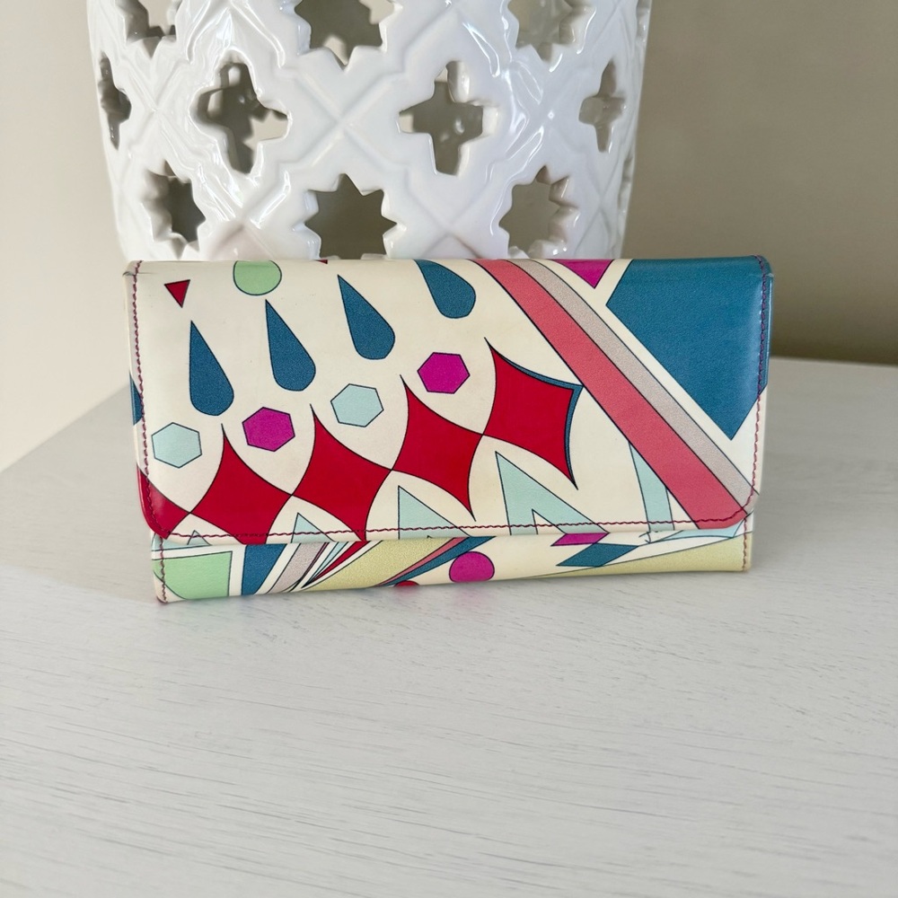 Pucci Kaleidoscope Printed Flap Wallet
